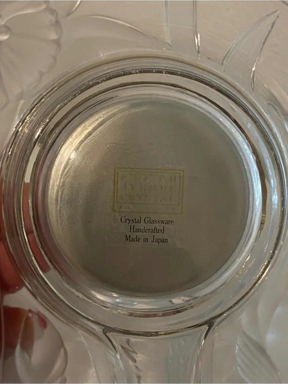 Fifth Avenue Crystal Ltd watch, handmade glass in Japan,